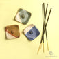 Handmade Ceramic Small Square Shape Incense Stick Holder