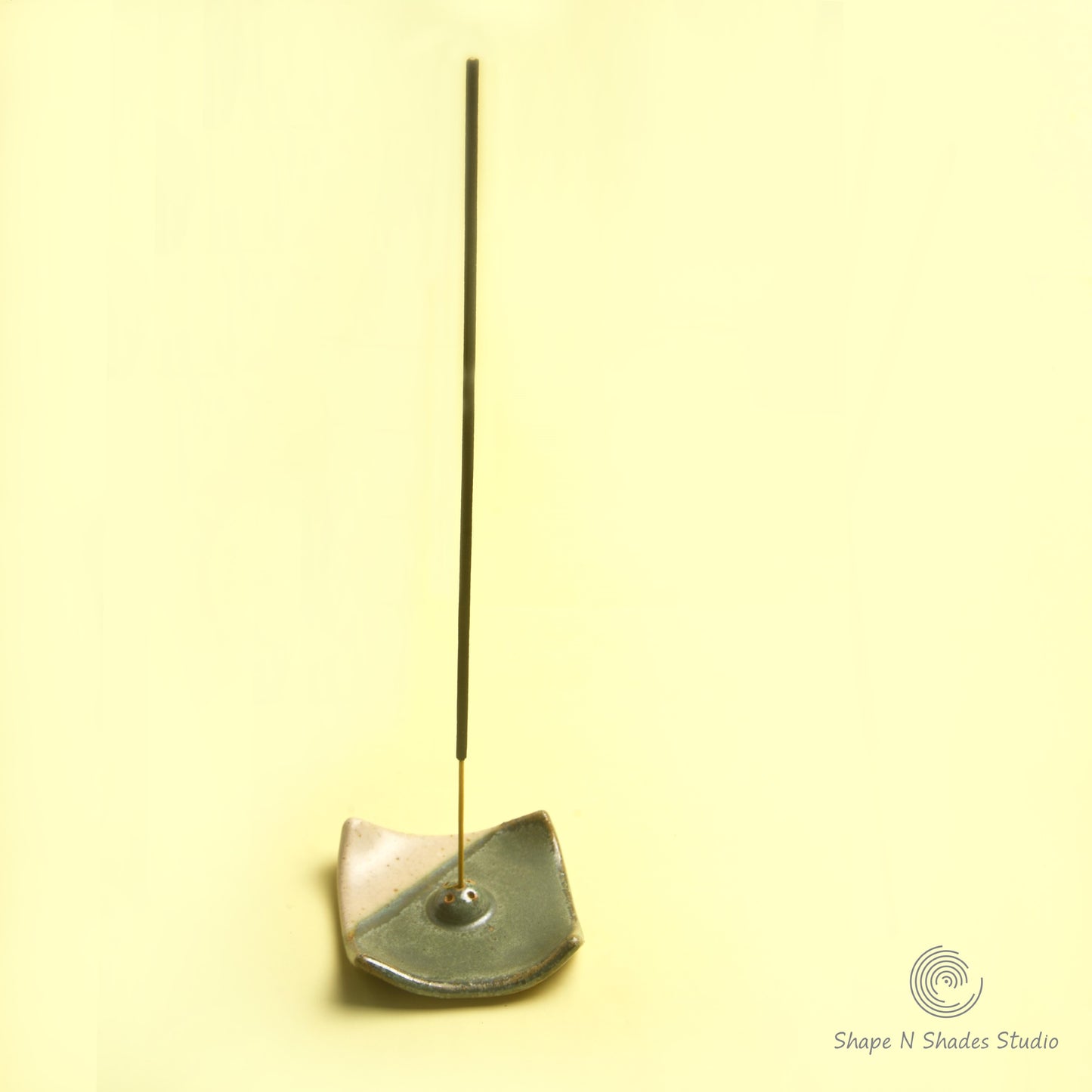Handmade Ceramic Small Square Shape Incense Stick Holder