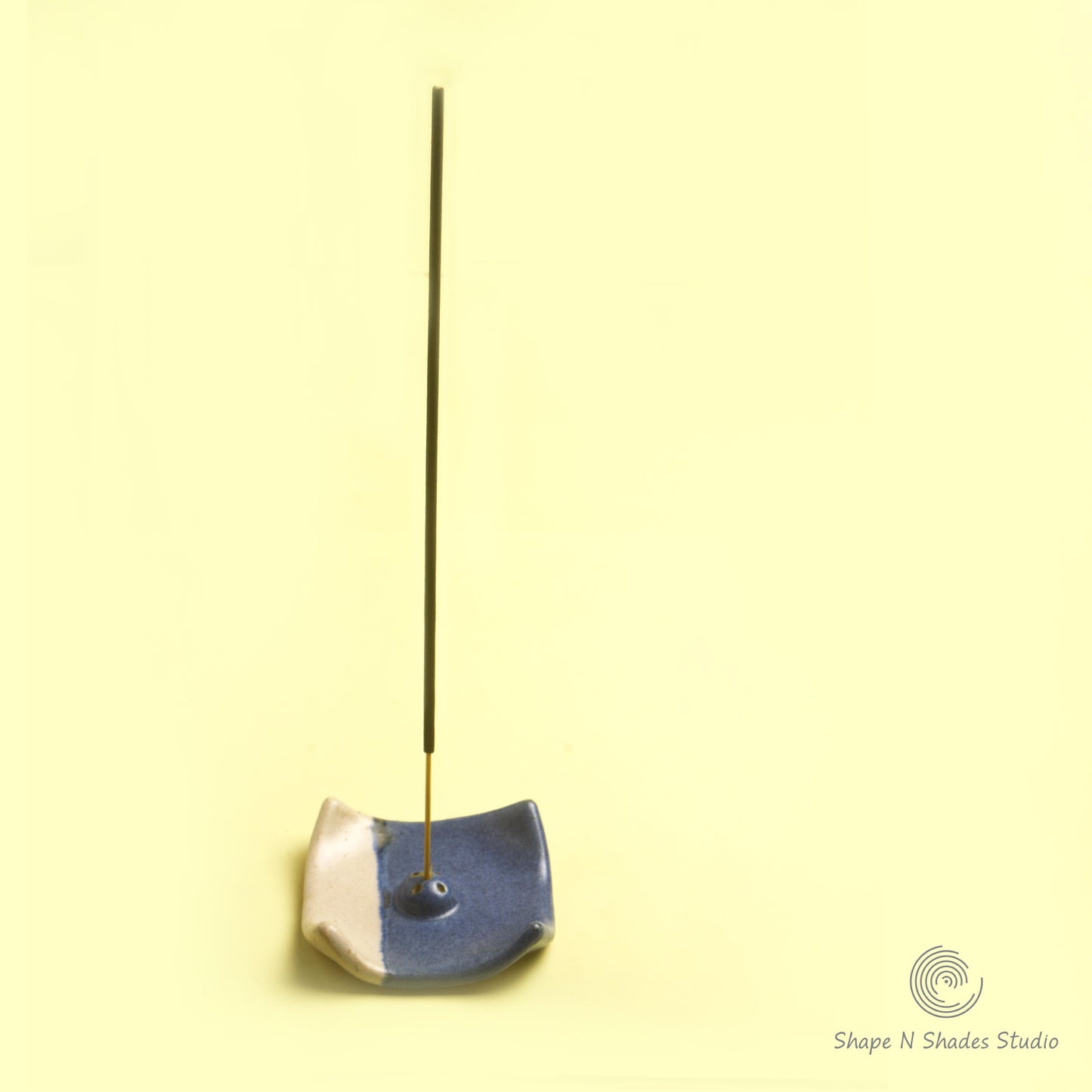 Handmade Ceramic Small Square Shape Incense Stick Holder