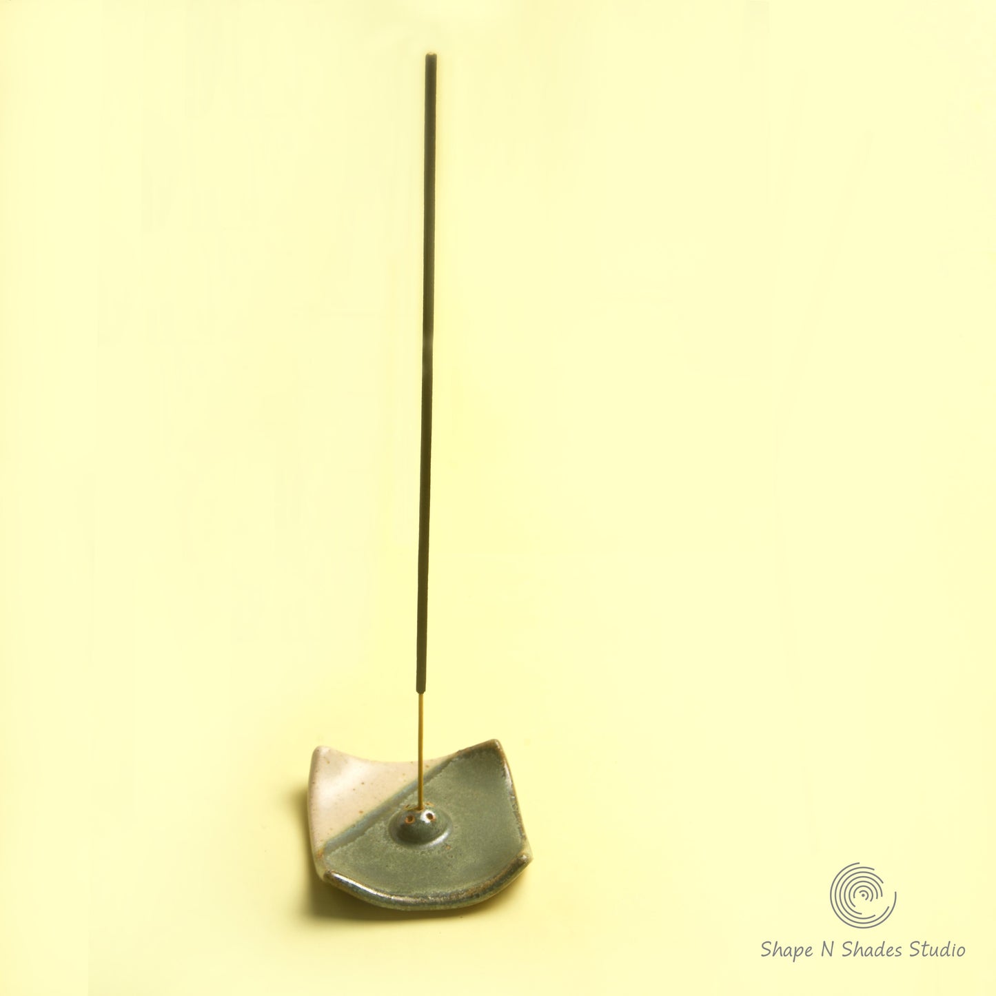 Handmade Ceramic Small Square Shape Incens Stick Holder